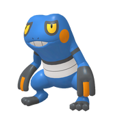 Shiny Croagunk in Legends of Arceus